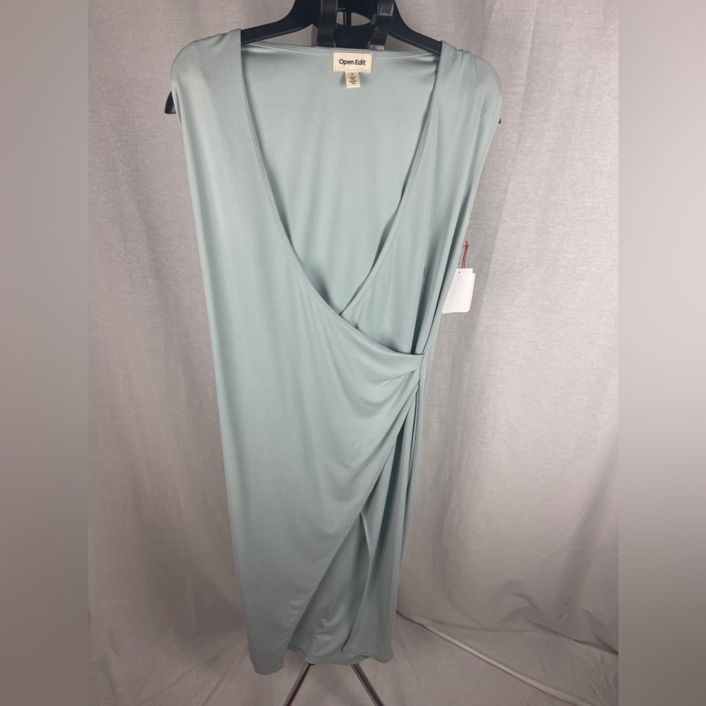 Open Edit twist and drape front midi dress size Small NWT